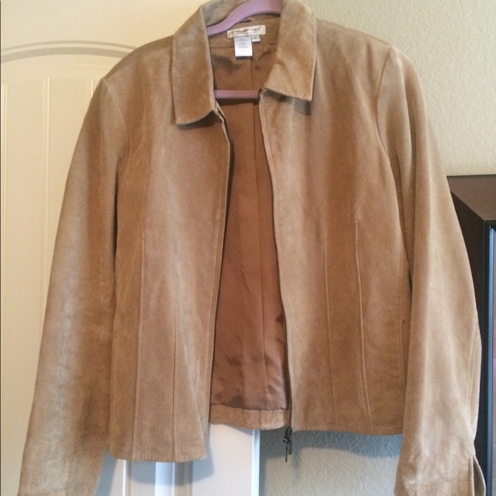 Coldwater Creek suede jacket.  Size L